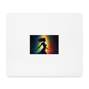 Image futuriste de la femme - Tapis de souris (format paysage) - blanc - Devant