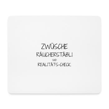 Design affirmatif – l’ironie rencontre la vie quotidienne - Tapis de souris (format paysage) - blanc - Devant