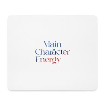 Main Character Energy colorful smilie - Mouse Pad (horizontal) - white - Front