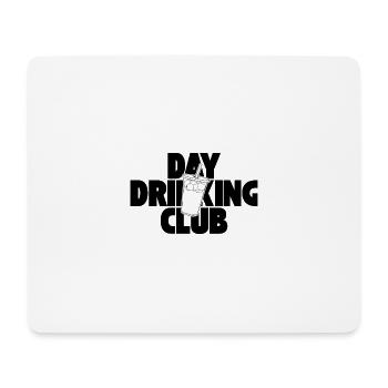 Day Drinking Club – Eiskaffee mit Statement - Mousepad (Querformat) - Weiß - Vorne