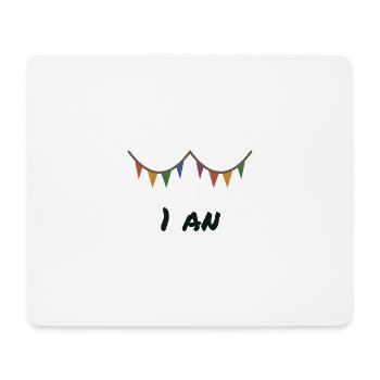 1. 1 Jahr. 1. JUBILÄUM. 1-JÄHRIGES JUBILÄUM - Mousepad (Querformat) - Weiß - Vorne