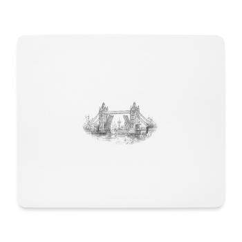 Tower Bridge - Mousepad (Querformat) - Weiß - Vorne