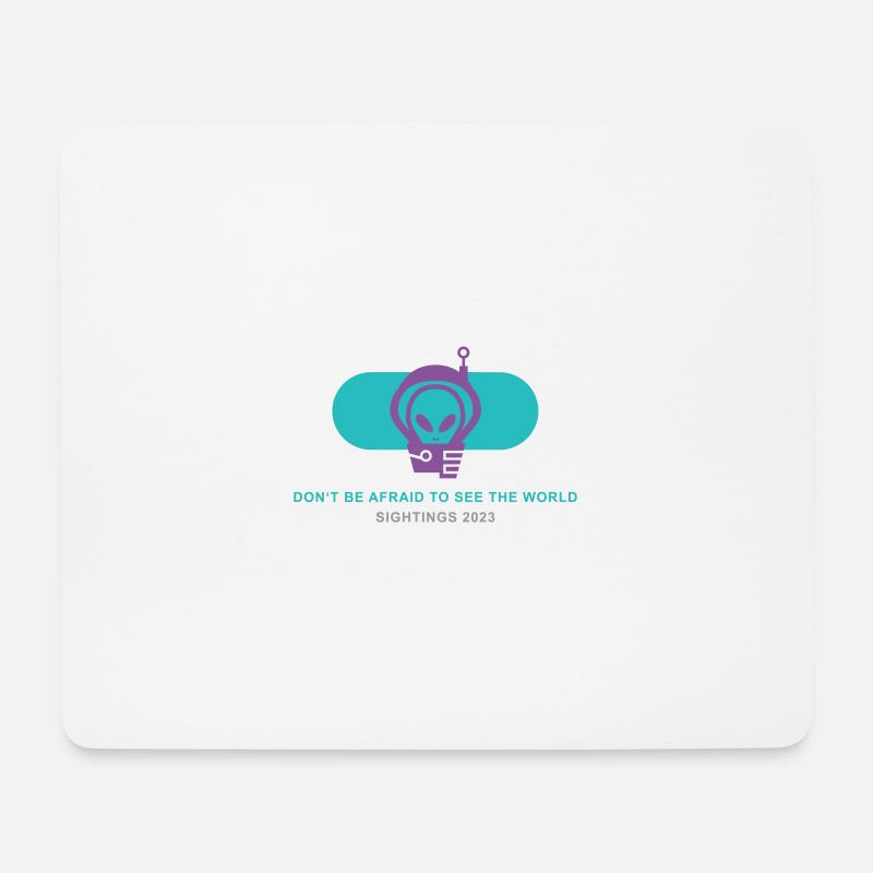 Zylindrisches UAP mit abgerundeten Ende - Mousepad (Querformat) - Weiß