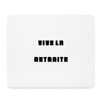 RETRAITE. RETRAITE. RETRAITEE. RETRAITE - Tapis de souris (format paysage) - blanc - Devant