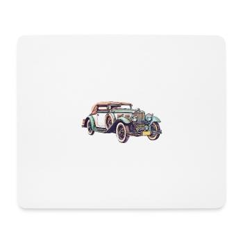 Oldtimer car - Mouse Pad (horizontal) - white - Front