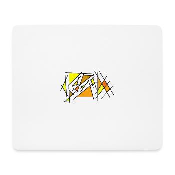 Coin jaune - Tapis de souris (format paysage) - blanc - Devant