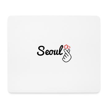 Séoul - Tapis de souris (format paysage) - blanc - Devant