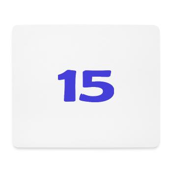 15. 15 ANS. 15e ANNIVERSAIRE. ANNIVERSAIRE 15 ANS. - Tapis de souris (format paysage) - blanc - Devant