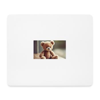 cute sad Teddy - Mousepad (Querformat) - Weiß - Vorne