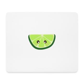 kawaii lime - Mouse Pad (horizontal) - white - Front
