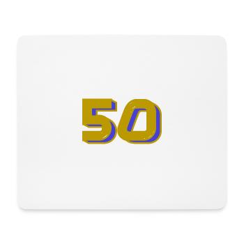 50. 50 YEARS. 50th ANNIVERSARY. 50 YEARS ANNIVERSARY. - Mouse Pad (horizontal) - white - Front