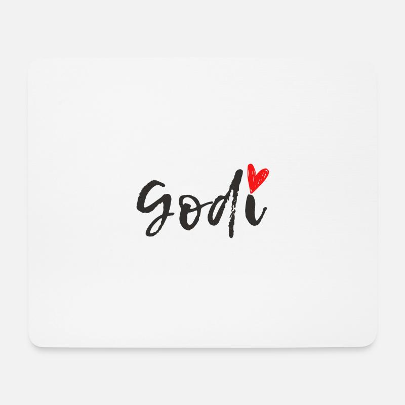 Godi - Mousepad (Querformat) - Weiß