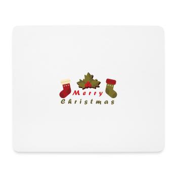 Joyeux Noël - Tapis de souris (format paysage) - blanc - Devant