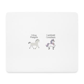 Content Creators - Other People - Mouse Pad (horizontal) - white - Front