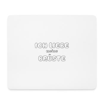 meine Brüste - Mousepad (Querformat) - Weiß - Vorne