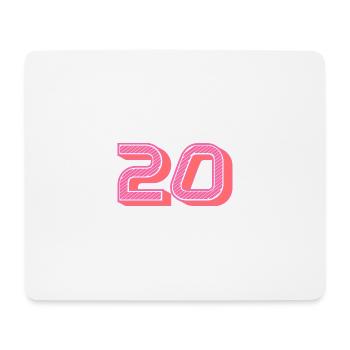 20. 20 YEARS. 20th ANNIVERSARY. 20 YEARS ANNIVERSARY. - Mouse Pad (horizontal) - white - Front