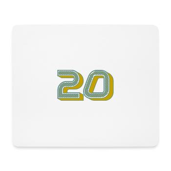 20. 20 YEARS. 20th ANNIVERSARY. 20 YEARS ANNIVERSARY. - Mouse Pad (horizontal) - white - Front