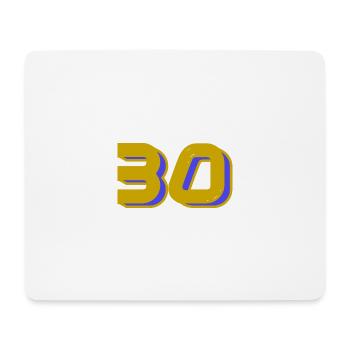 30. 30 ANS. 30e ANNIVERSAIRE. ANNIVERSAIRE 30 ANS. - Tapis de souris (format paysage) - blanc - Devant