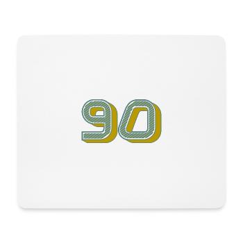 90. 90 JAHRE. 90. JAHRESTAG. 90-JÄHRIGES JUBILÄUM. - Mousepad (Querformat) - Weiß - Vorne