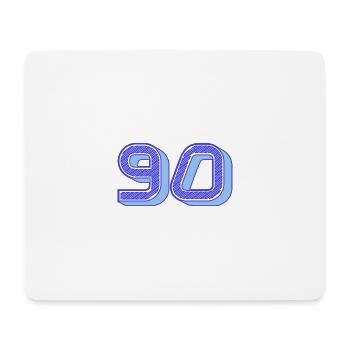 90. 90 JAHRE. 90. JAHRESTAG. 90-JÄHRIGES JUBILÄUM. - Mousepad (Querformat) - Weiß - Vorne