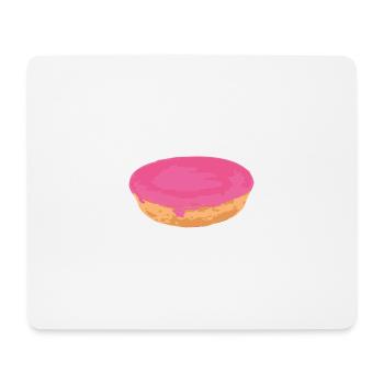 Snack attack: the pink cake from the canteen! - Mouse Pad (horizontal) - white - Front