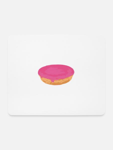 Snack-Attacke: der rosa Kuchen aus der Kantine! - Mousepad (Querformat) - Weiß