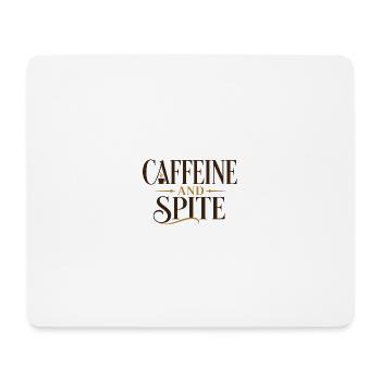 Caffeine and Spite - Mouse Pad (horizontal) - white - Front