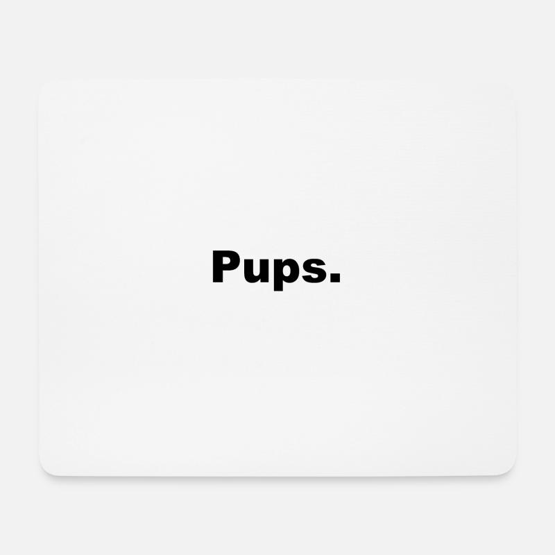 pups - Mousepad (Querformat) - Weiß