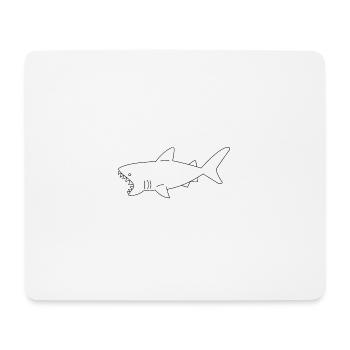 Shark - Mouse Pad (horizontal) - white - Front