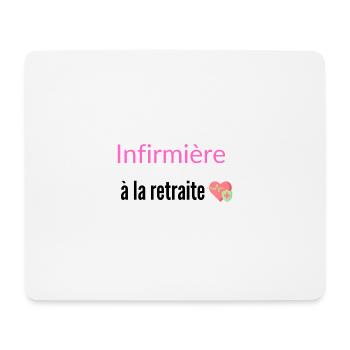 Infirmière à la retraite - Tapis de souris (format paysage) - blanc - Devant