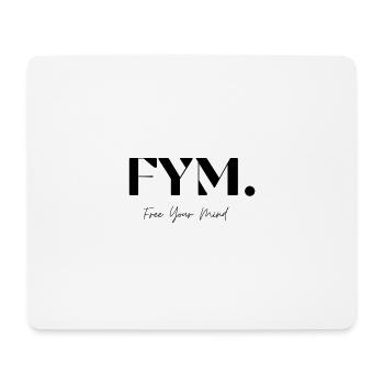 Free your mind, Motivationsspruch - Mousepad (Querformat) - Weiß - Vorne