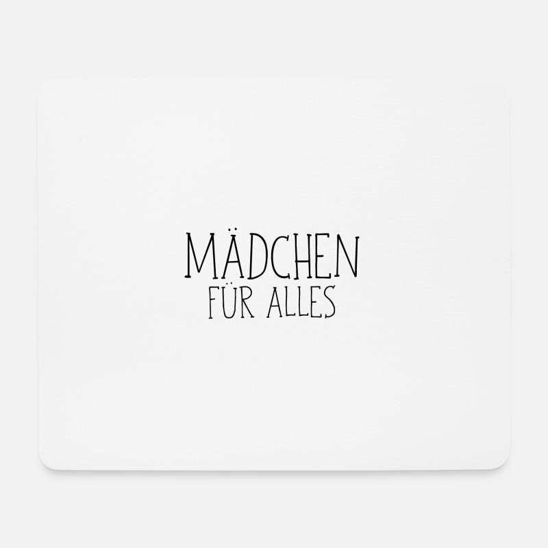 Mädchen für alles - Mousepad (Querformat) - Weiß