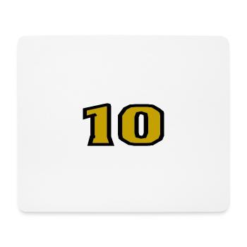 10. 10 JAHRE. 10-JÄHRIGES JUBILÄUM. 10-JÄHRIGES JUBILÄUM. - Mousepad (Querformat) - Weiß - Vorne