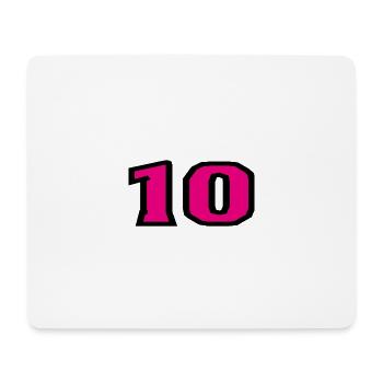 10. 10 YEARS. 10th ANNIVERSARY. 10 YEAR ANNIVERSARY. - Mouse Pad (horizontal) - white - Front