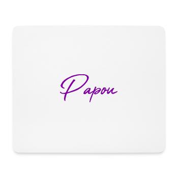 PAPUA. PAPA. VATERTAG. FROHER VATERTAG - Mousepad (Querformat) - Weiß - Vorne