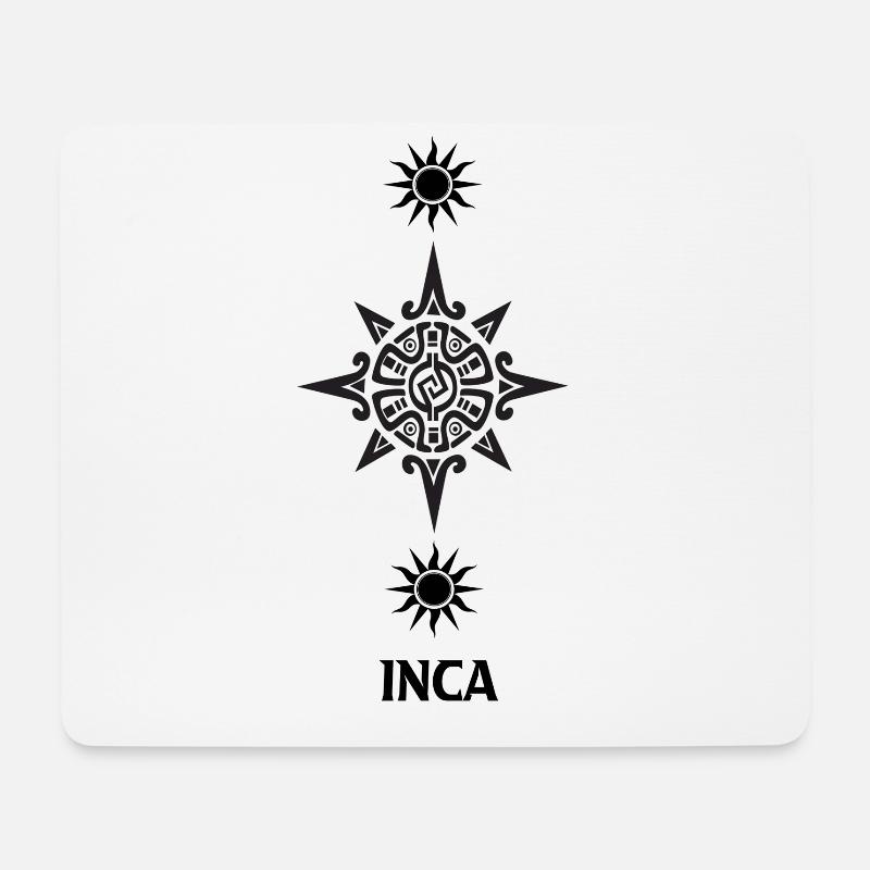 Inka Sonne - Mousepad (Querformat) - Weiß