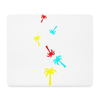 symbole de la paume - Tapis de souris (format paysage) - blanc - Devant