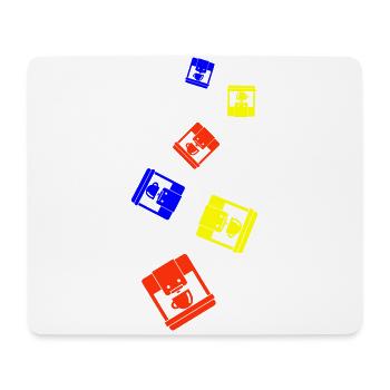 Symbole de machine à café - Tapis de souris (format paysage) - blanc - Devant