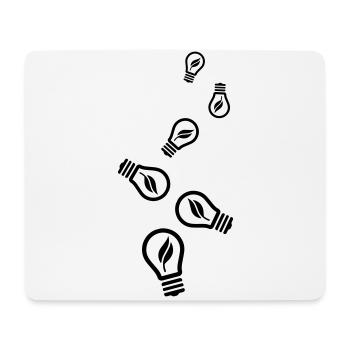 Light bulb icon - Mouse Pad (horizontal) - white - Front