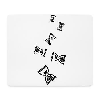 Hourglass Symbol - Mouse Pad (horizontal) - white - Front