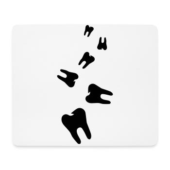 Zahn symbol - Mousepad (Querformat) - Weiß - Vorne