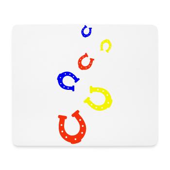 Horseshoe Happiness Riding - Mouse Pad (horizontal) - white - Front