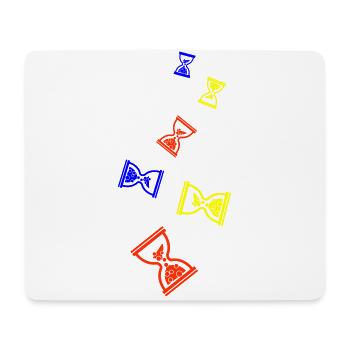 Symbole du sablier - Tapis de souris (format paysage) - blanc - Devant