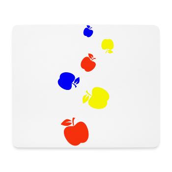 Apfel Symbol - Mousepad (Querformat) - Weiß - Vorne