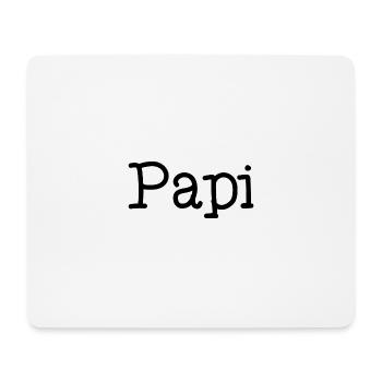 PAPOU. PAPA. FÊTE DES PÈRES. BONNE FÊTE PAPA. PAPI - Tapis de souris (format paysage) - blanc - Devant
