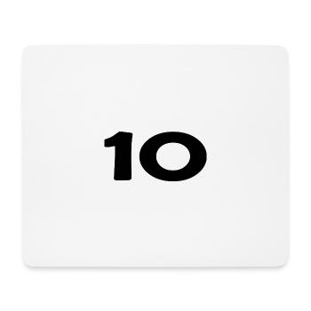 10. 10 JAHRE. 10-JÄHRIGES JUBILÄUM. 10-JÄHRIGES JUBILÄUM. - Mousepad (Querformat) - Weiß - Vorne