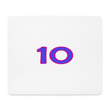 10. 10 JAHRE. 10-JÄHRIGES JUBILÄUM. 10-JÄHRIGES JUBILÄUM. - Mousepad (Querformat) - Weiß - Vorne