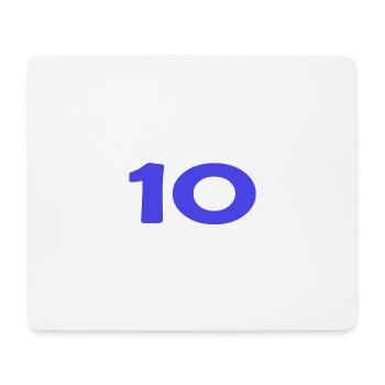 10. 10 YEARS. 10th ANNIVERSARY. 10 YEAR ANNIVERSARY. - Mouse Pad (horizontal) - white - Front