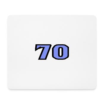 70. 70 ANS. 70e ANNIVERSAIRE. ANNIVERSAIRE 70 ANS. - Tapis de souris (format paysage) - blanc - Devant