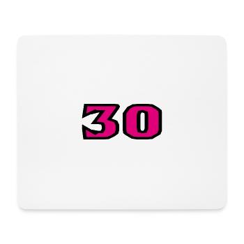 30. 30 ANS. 30e ANNIVERSAIRE. ANNIVERSAIRE 30 ANS. - Tapis de souris (format paysage) - blanc - Devant